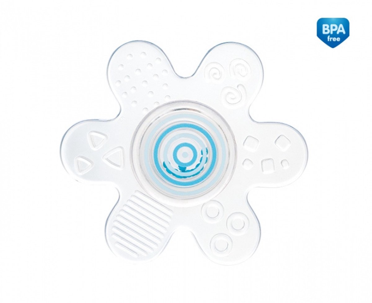 Canpol Babies Dieren rammelaar / siliconen bijtring , 0+ m Blauw