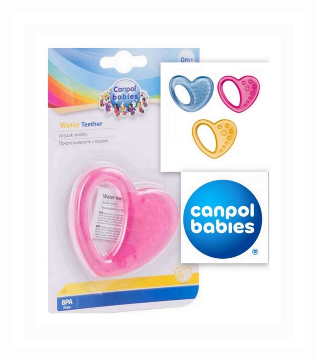 Canpol Babies hart bijtring voor babys - 0m+ Geel
