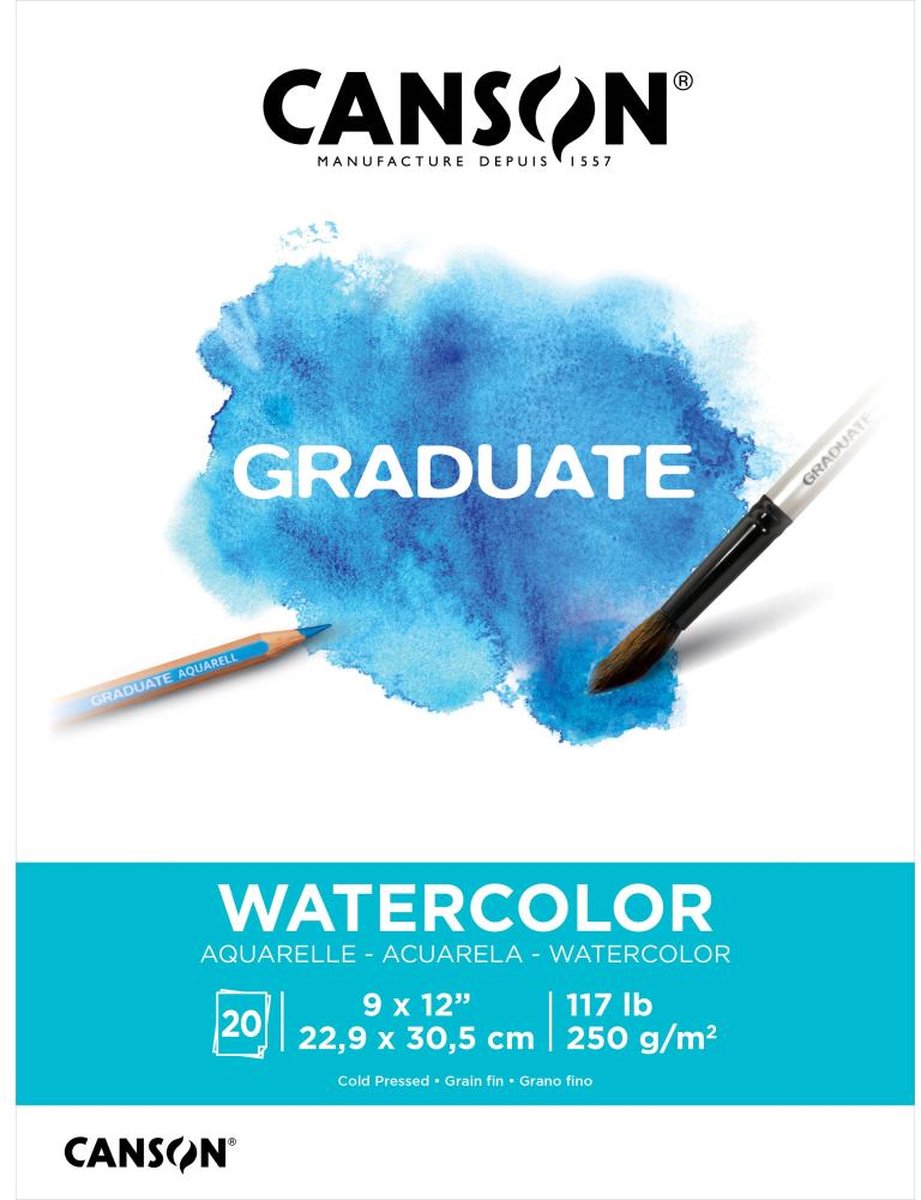Canson - aquarelblok - Graduate Series Watercolor Pad - C525008003