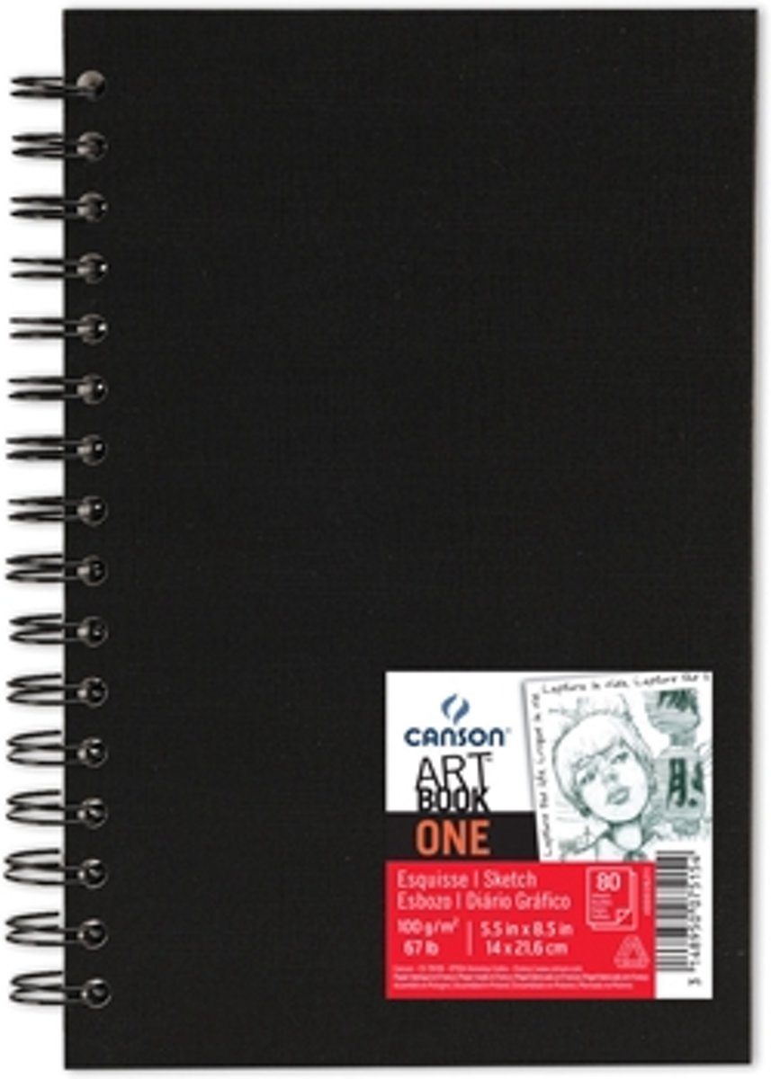 Canson schetsblok Art book One 80 vellen 14 x 216 cm