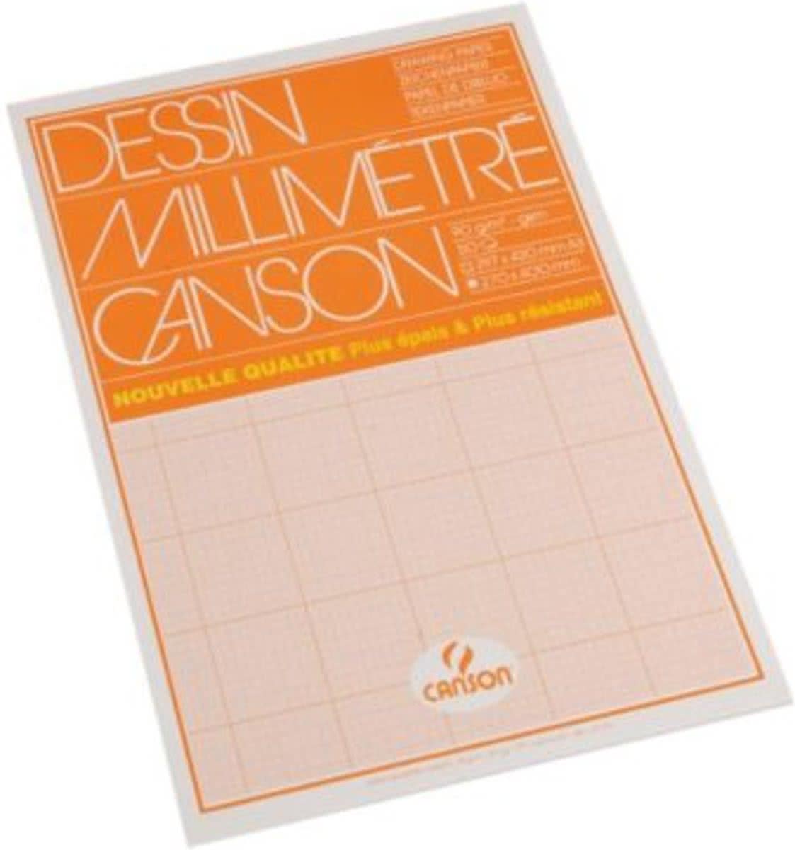 MILLIMETERBLOK CANSON A3 LICHTBRUIN