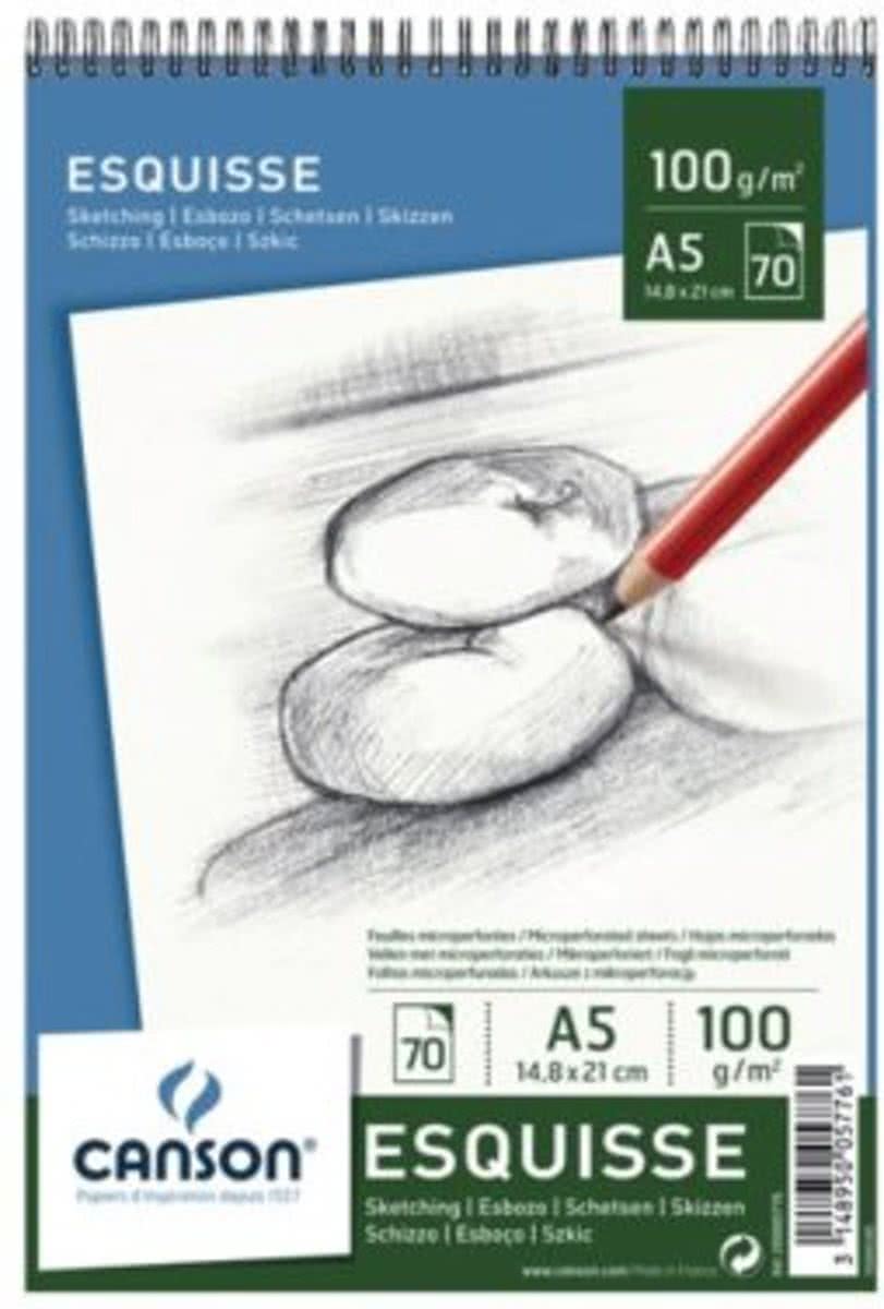 SCHETSBOEK CANSON A5 100GR 70VEL