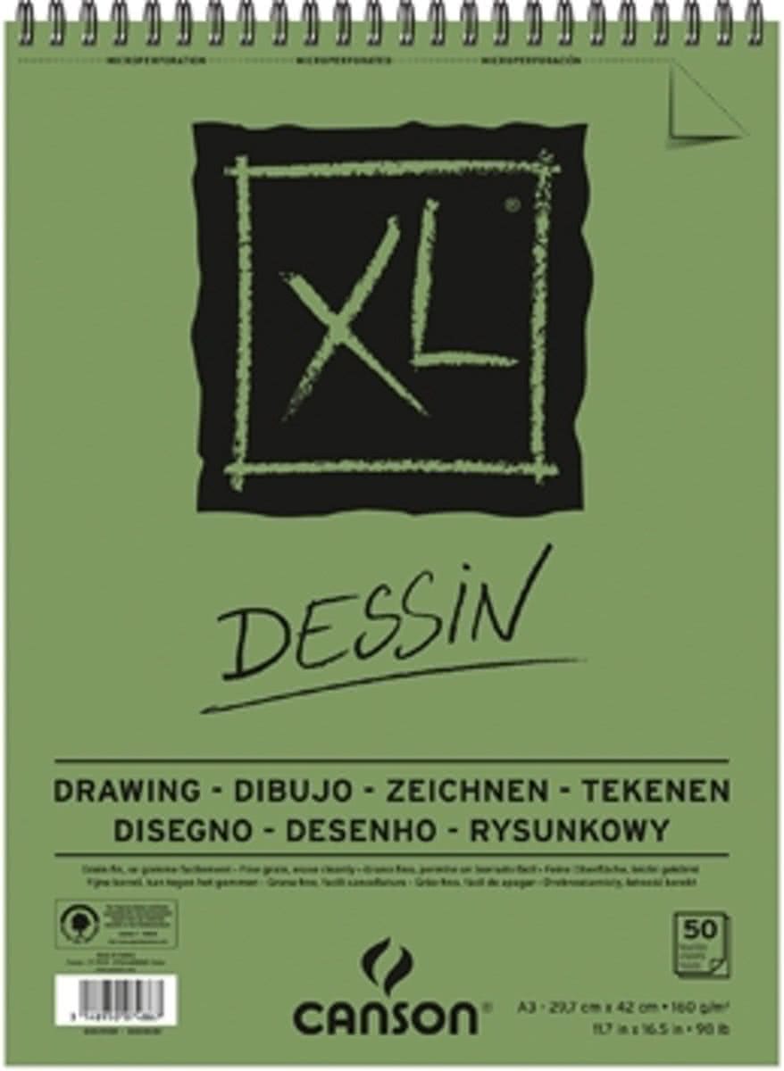 TEKENBLOK CANSON XL DESSIN A3 160GRAM 50VEL SPIRAAL