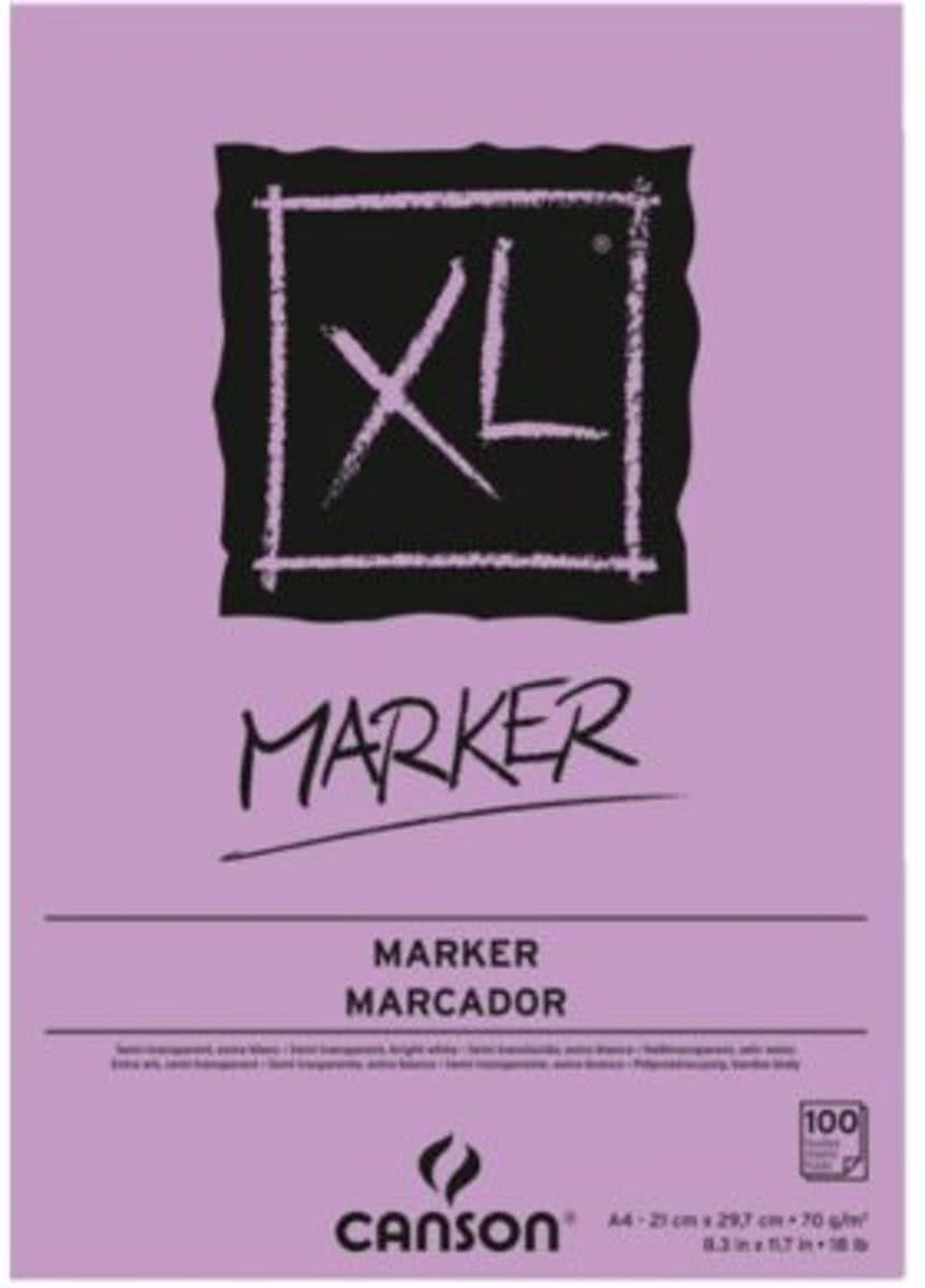 TEKENBLOK CANSON XL MARKER A4 70GRAM 100VEL