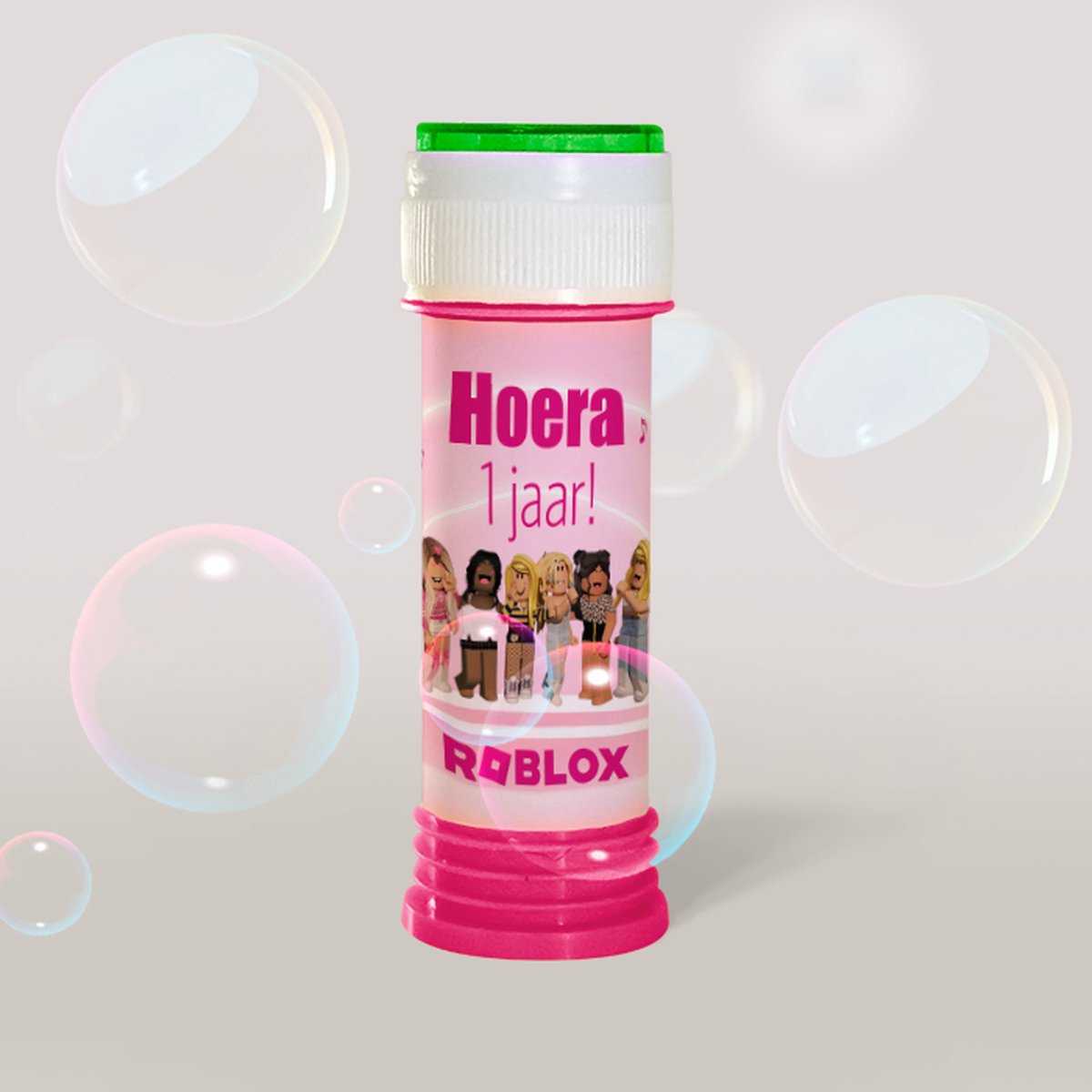 Bellenblaas Roblox - traktatie 1 jaar meisje- 10 stuks