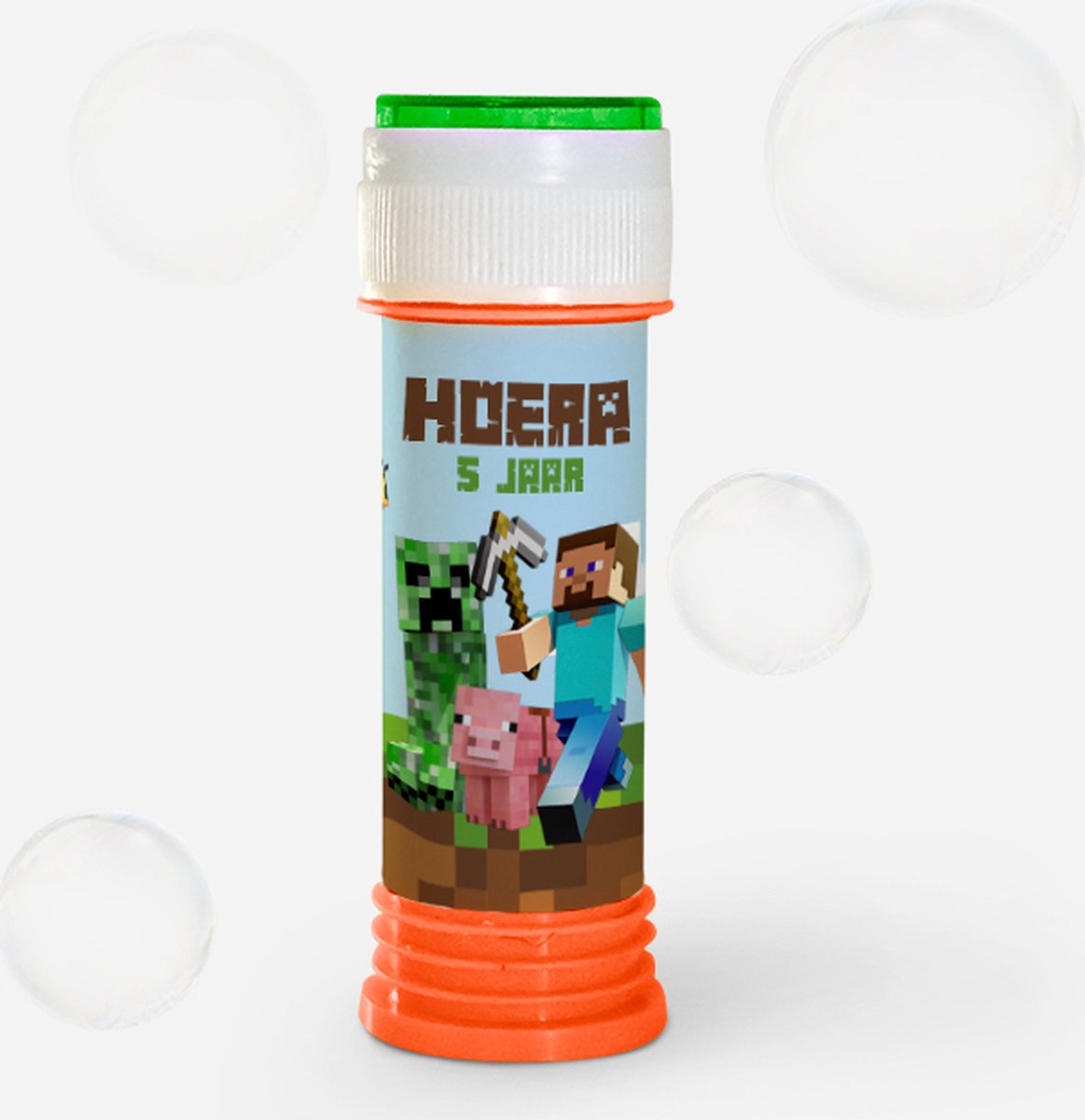 Bellenblaas pixel game traktatie 5 jaar - 10 stuks