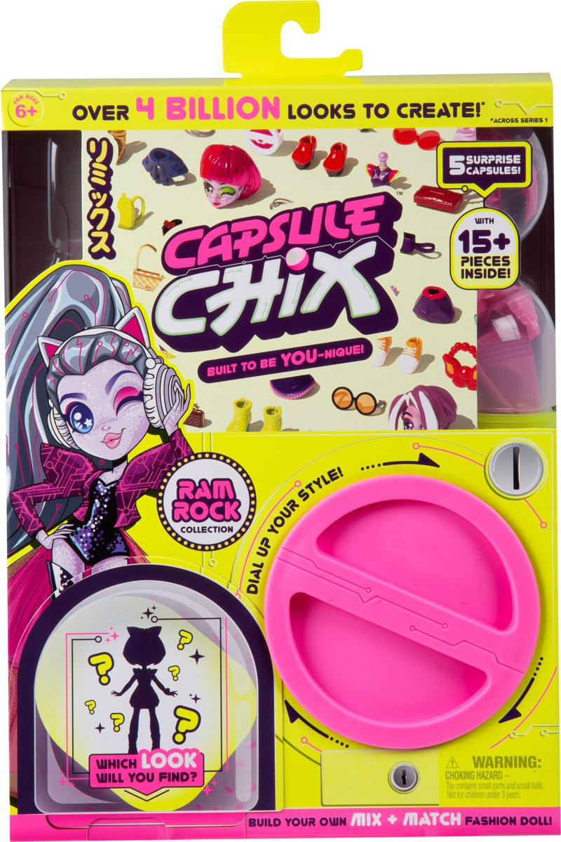 Capsule Chix Individuele set- Ram Rock - 5 verrassingscapsules! - speelfiguur
