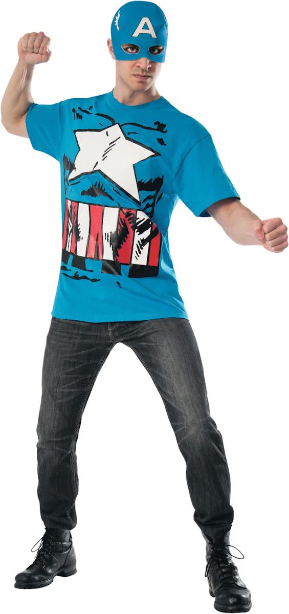 Captain America™ Avengers kostuum voor volwassenen - Verkleedkleding - Maat M