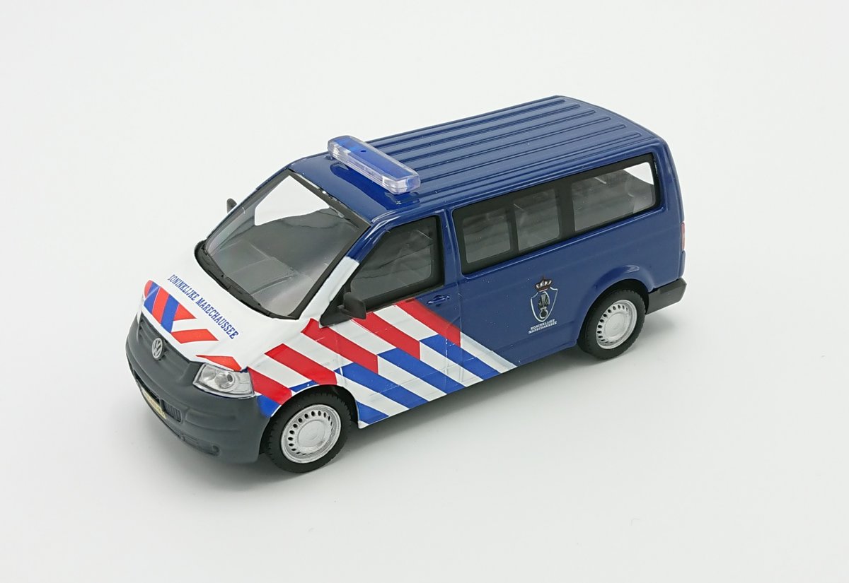Volkswagen - VW Transporter - T5 - Koninklijke Marechaussee - politie - schaal 1:43 - wit/blauw