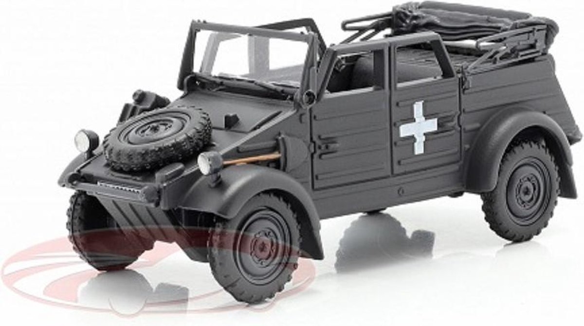 Volkswagen Kubel Typ 82 Open Top 1940 Groen 1:43 Cararama