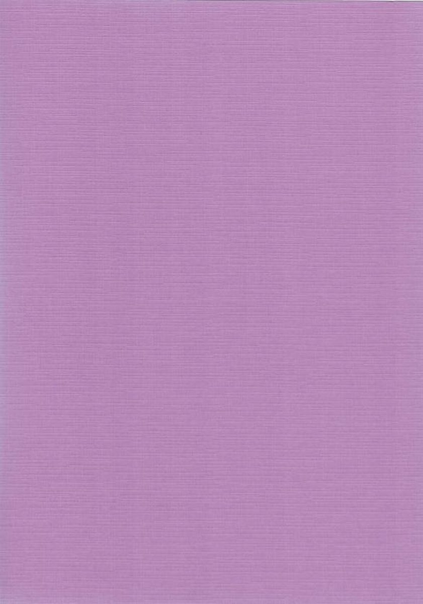 20 Linnen Kaarten papier - A4 - Lila - Cardstock - 29,7x21cm - 240 grams - Karton