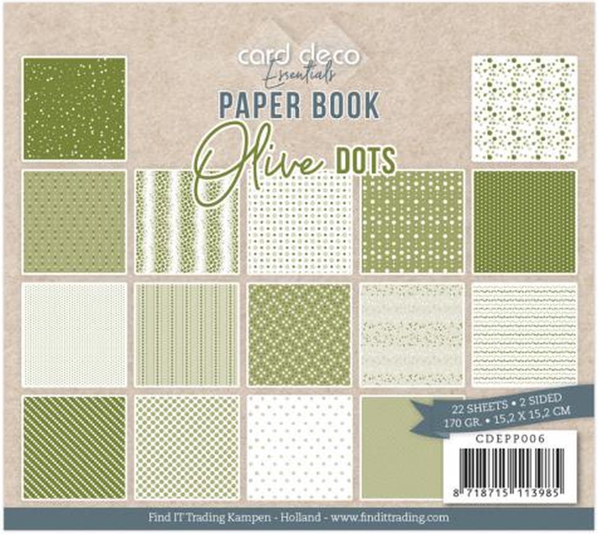 Card Deco Essentials - Paperbook - Olive