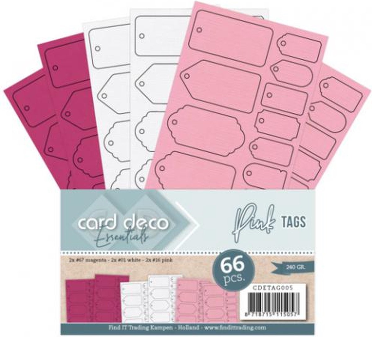   Essentials - Tags - Pink