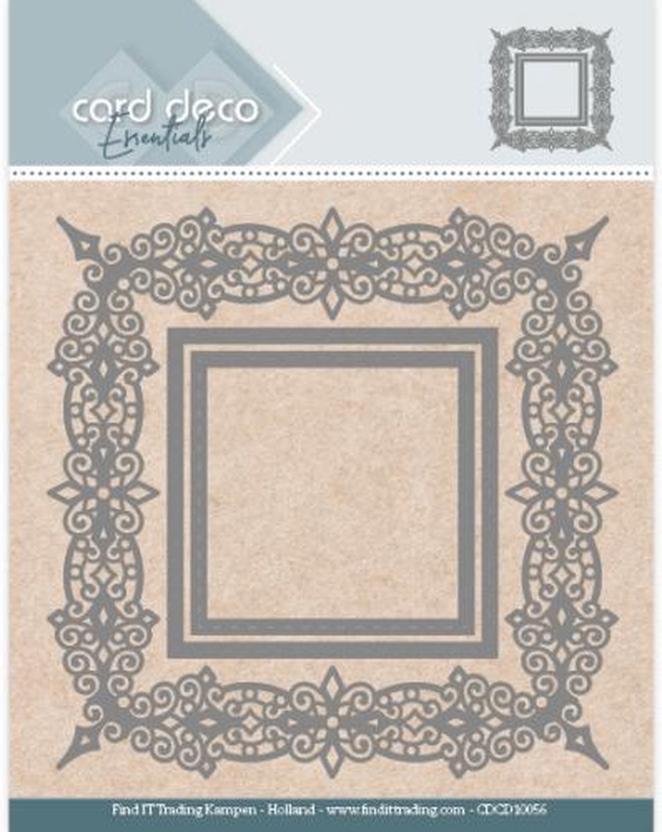 Card Deco Essentials Aperture Dies - Swirls Square