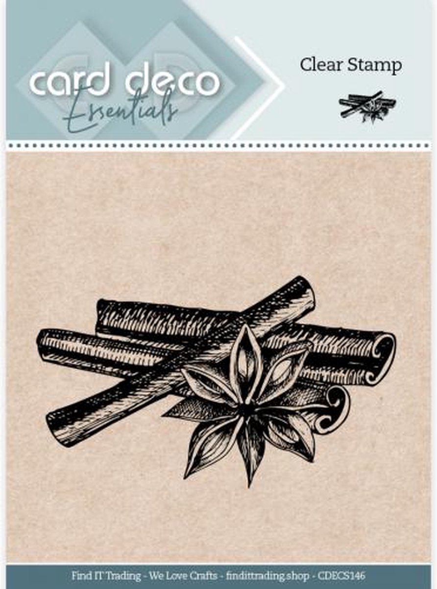 Card Deco Essentials Clear Stamps - Cinnamon