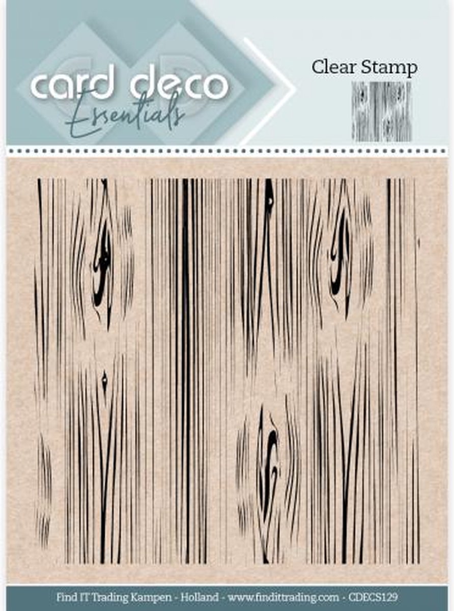 Card Deco Essentials Clear Stamps - Wood