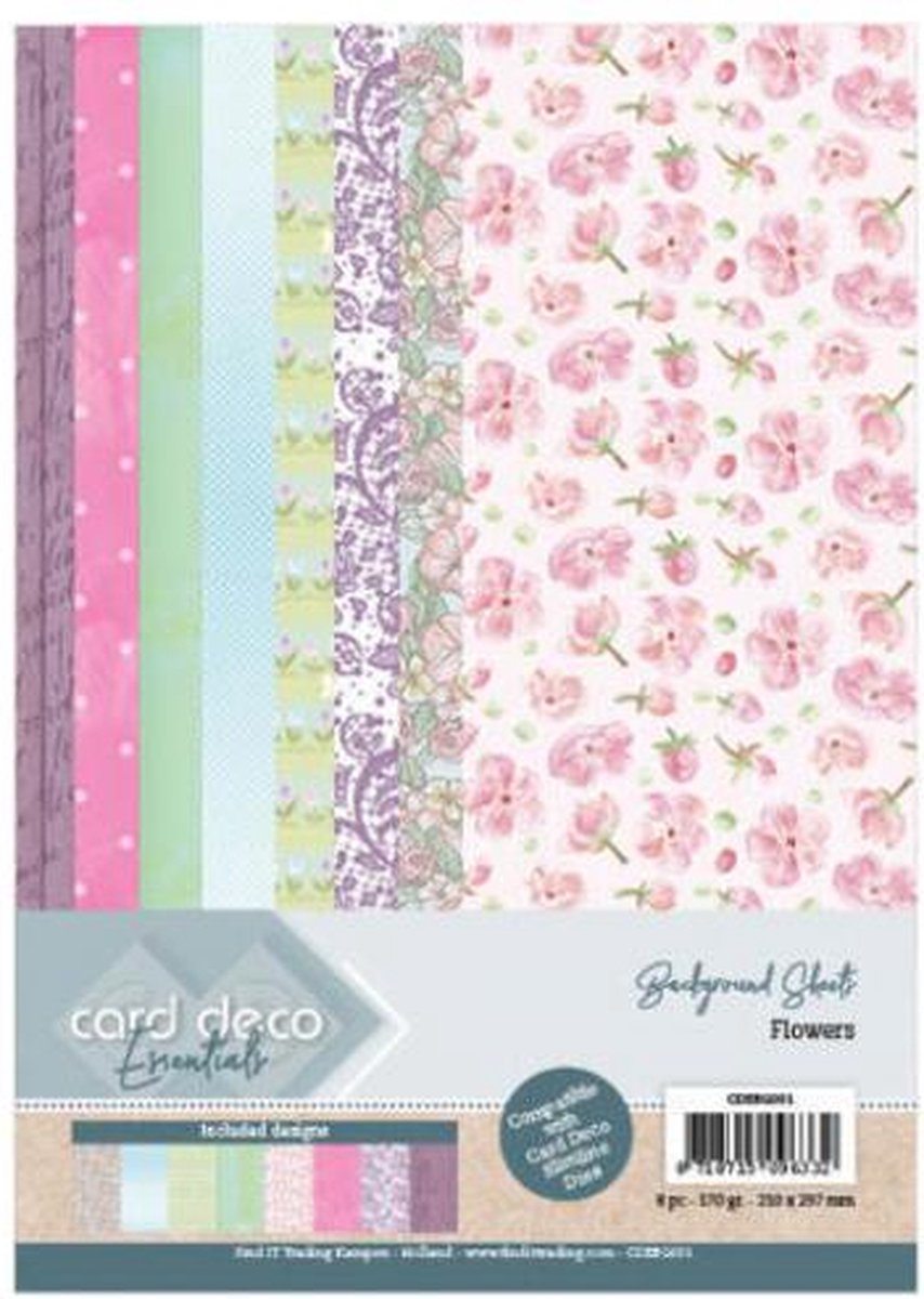Flowers - Background Sheets - Card Deco Essentials