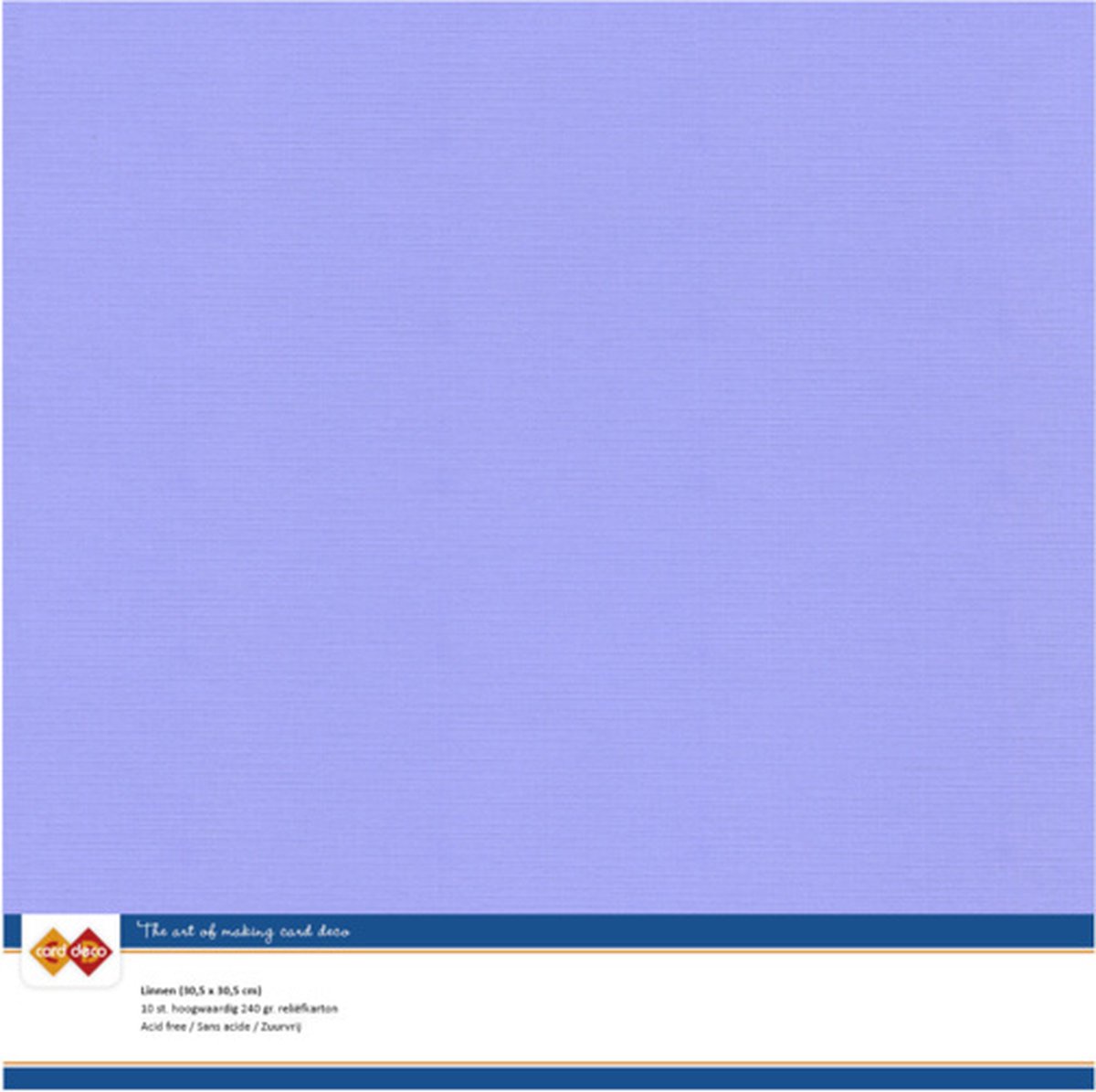 Lavender Scrap Linen Cardstock 10 stuks