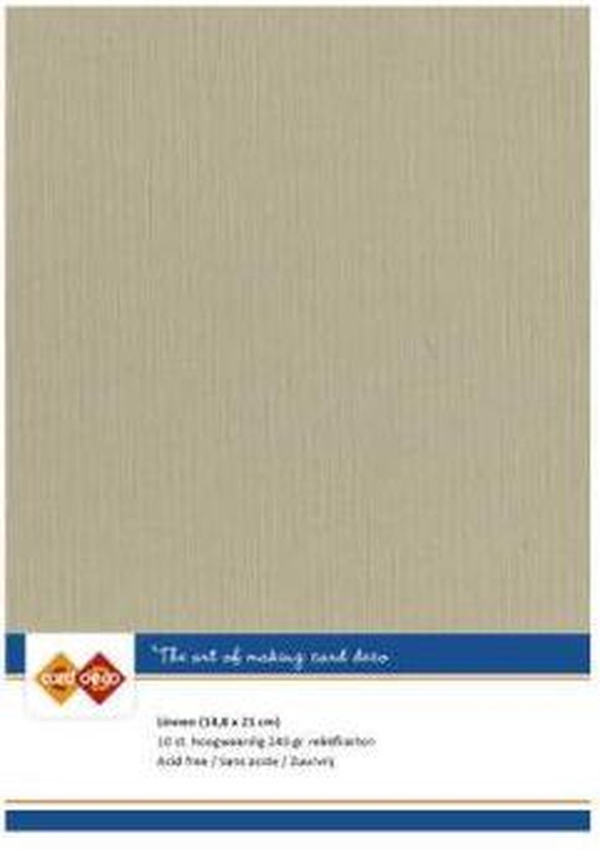 Linnenkarton - A5 - taupe