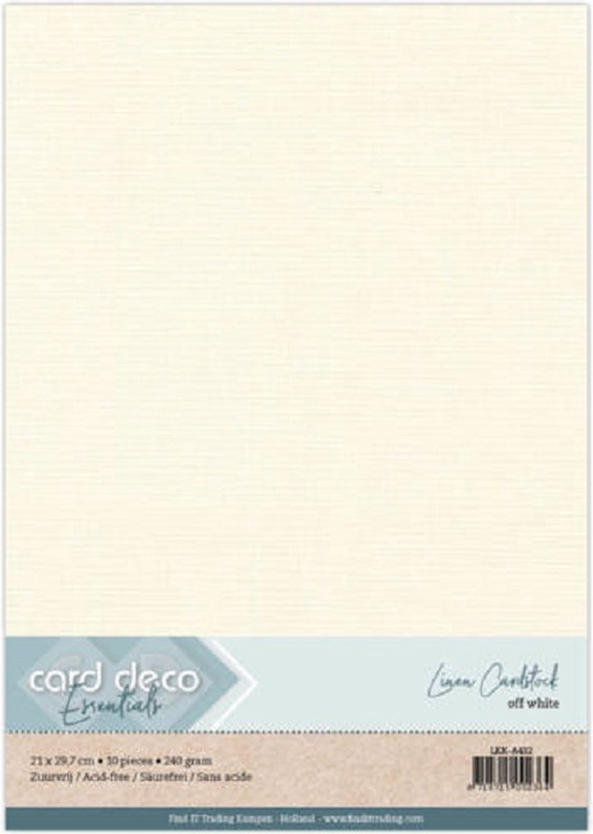 Linnenkarton off white 10,5 x 33cm