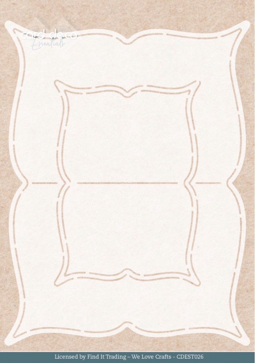 Stencil - Card Deco Essentials - Rose Decorations Label