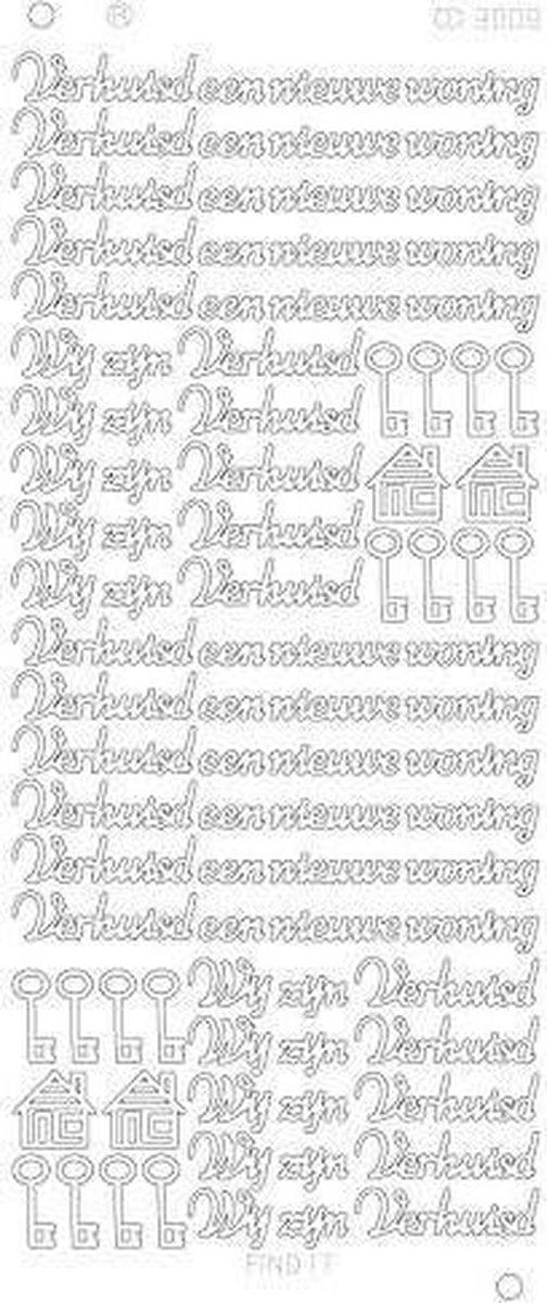 Verhuisd Nieuwe woning platinum - Goud