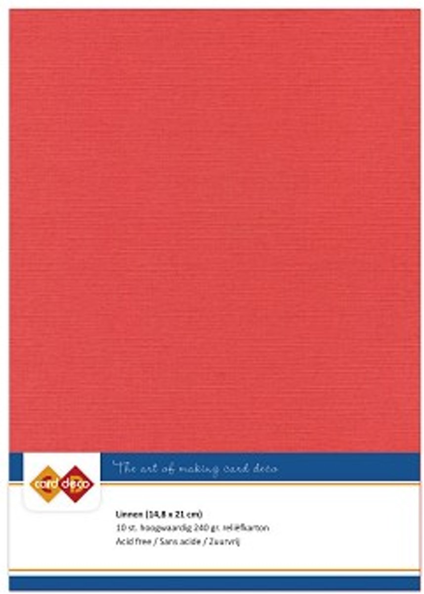 Linnenkarton - A5 - Flamingo