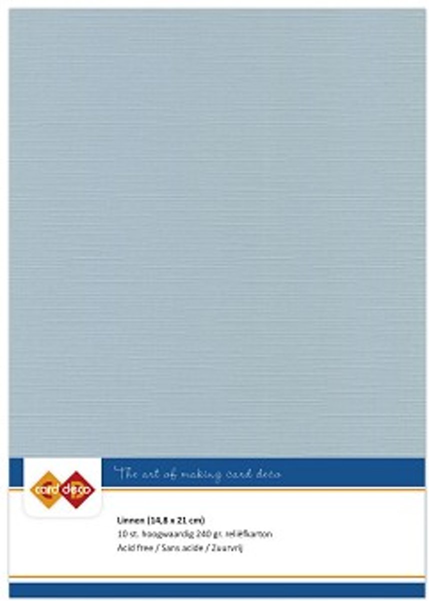 Linnenkarton - A5 - Grijs