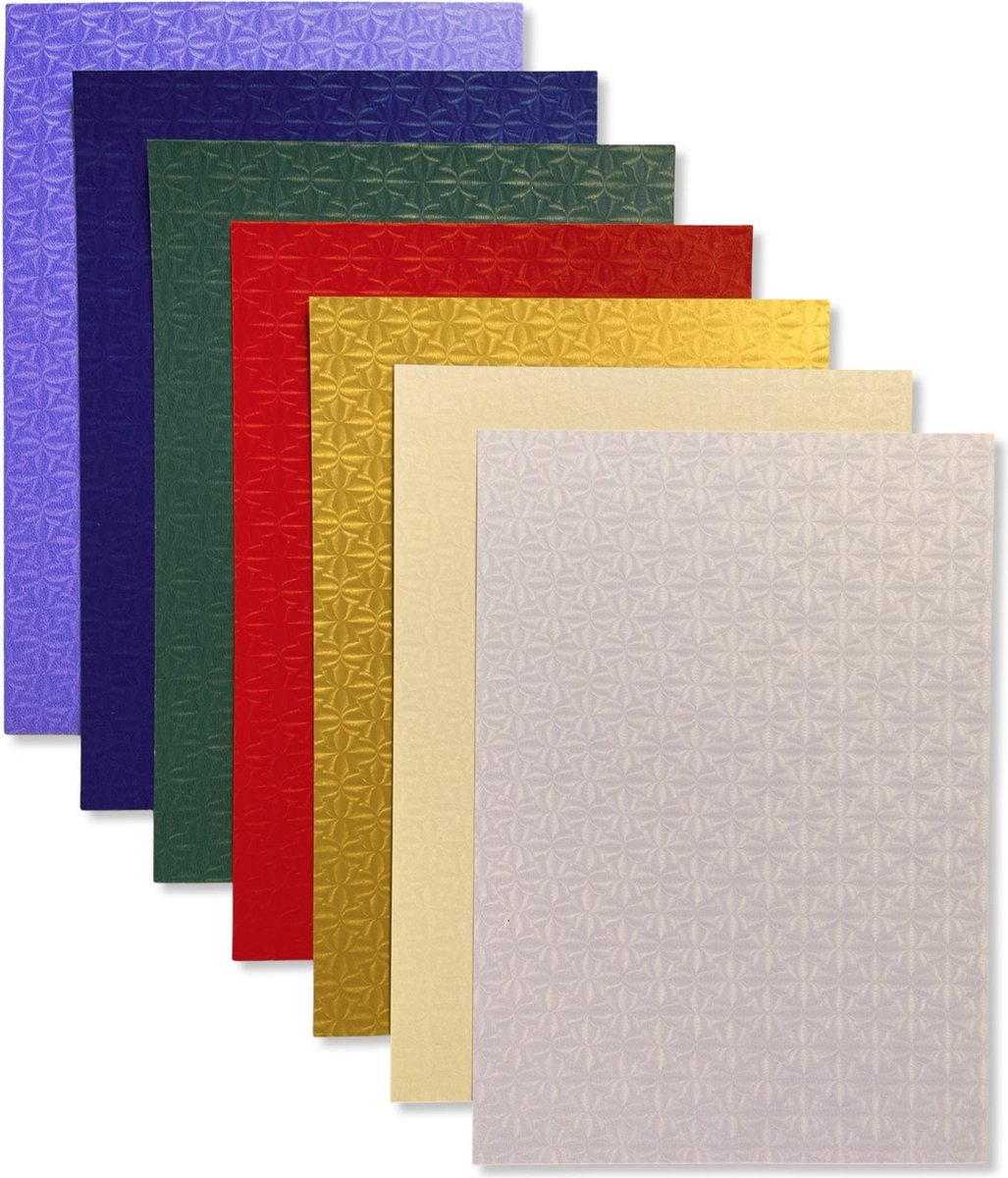 30 vel metallic gekleurd papier - A4 formaat - 21x29,7cm - Cardstock - 250 grams - metallic karton