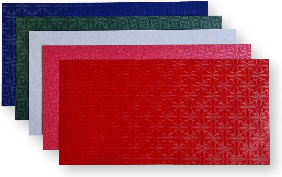 50 vel metallic gekleurd papier - Cardstock - 13,5x27cm - Vierkant - 250 grams - metallic karton