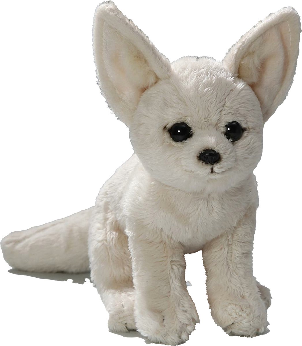 Carl Dick Knuffeldier Fennec woestijnvos - zachte pluche stof - premium kwaliteit knuffels - 28 cm - woestijnvossen