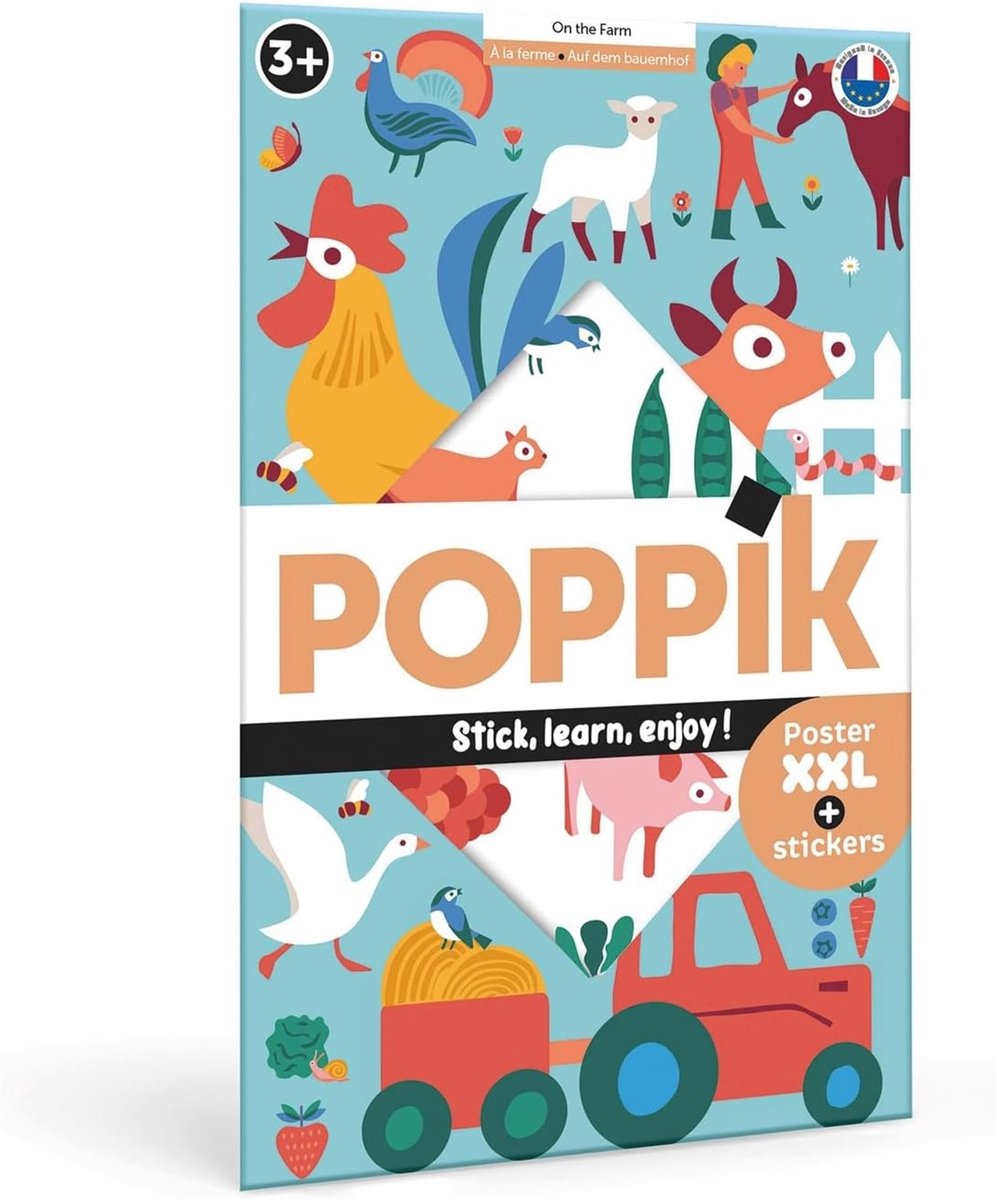 Poppik Educatieve poster + boerderijstickers