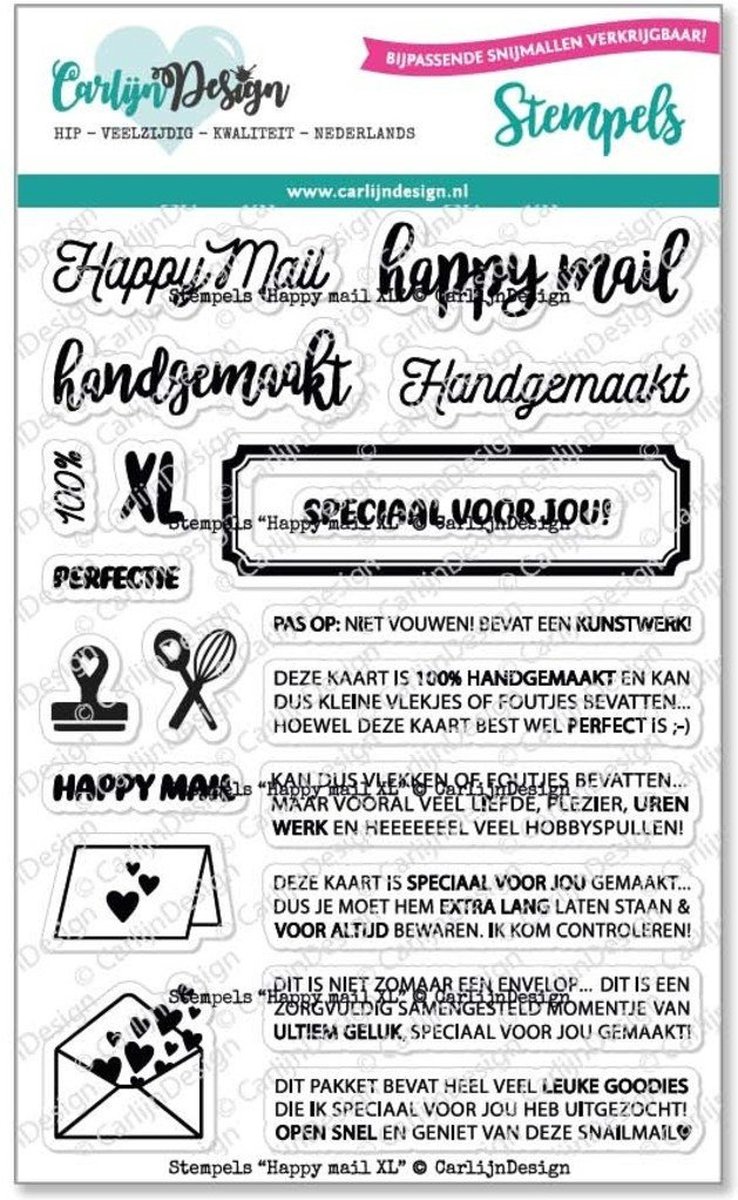 Clearstamps A6 - Happy mail XL