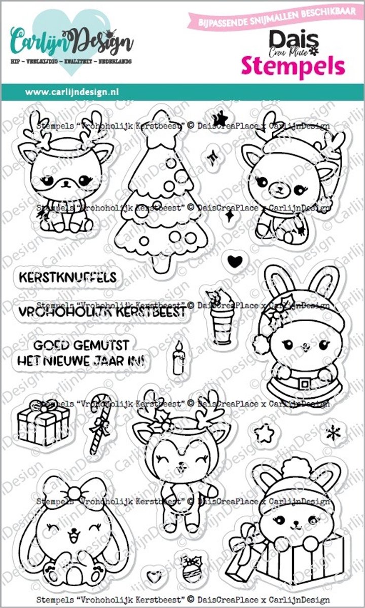 Stempels Vrohoholijk kerstbeest