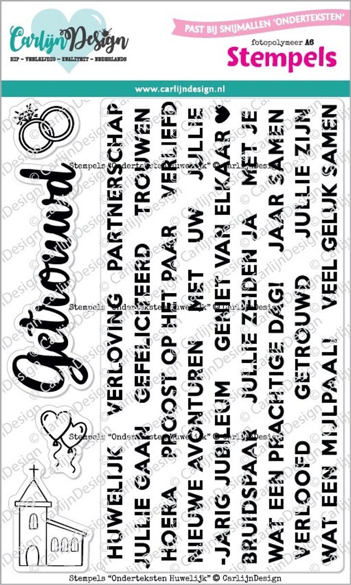 Stempels onderteksten huwelijk