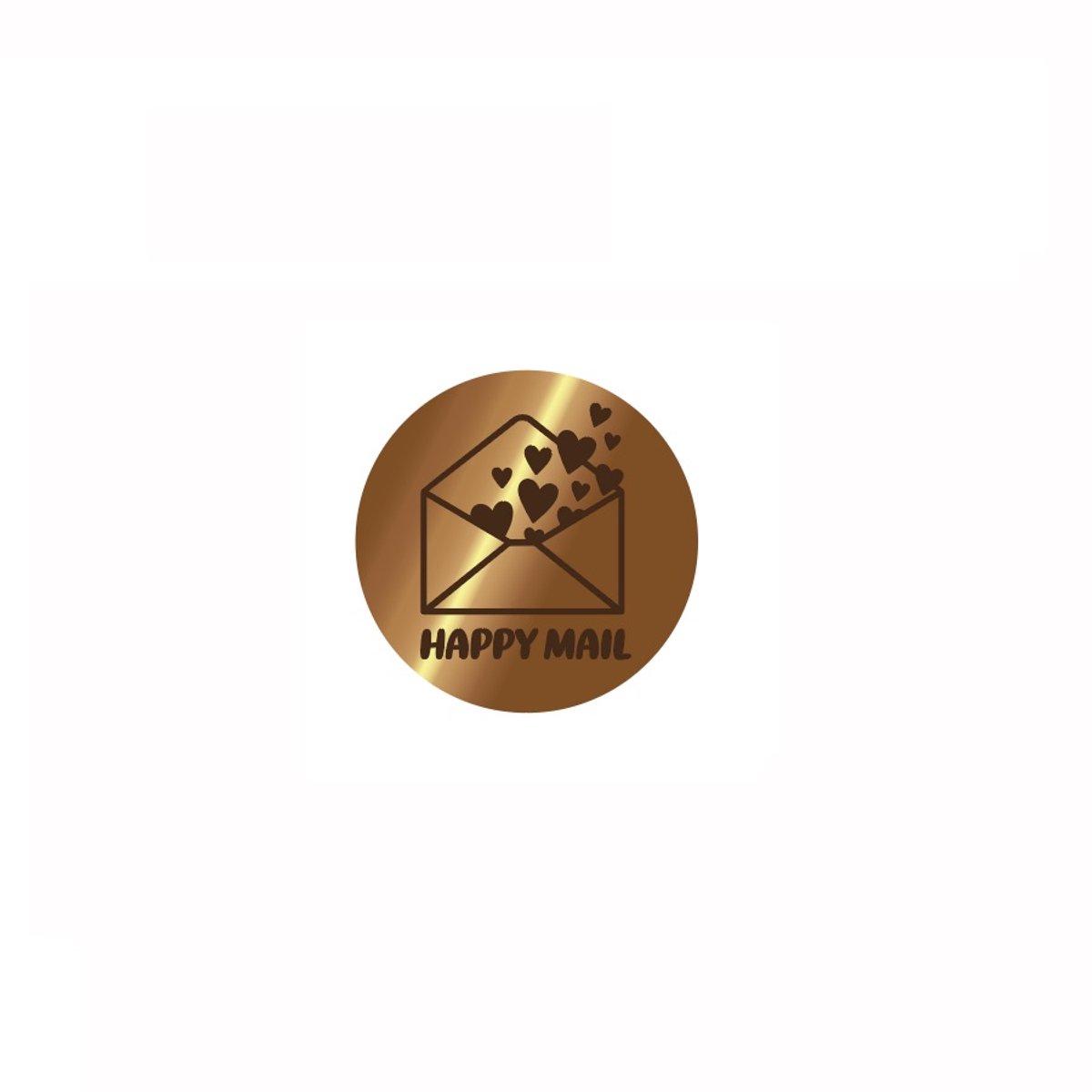 Waxzegel stempel Happy mail 1