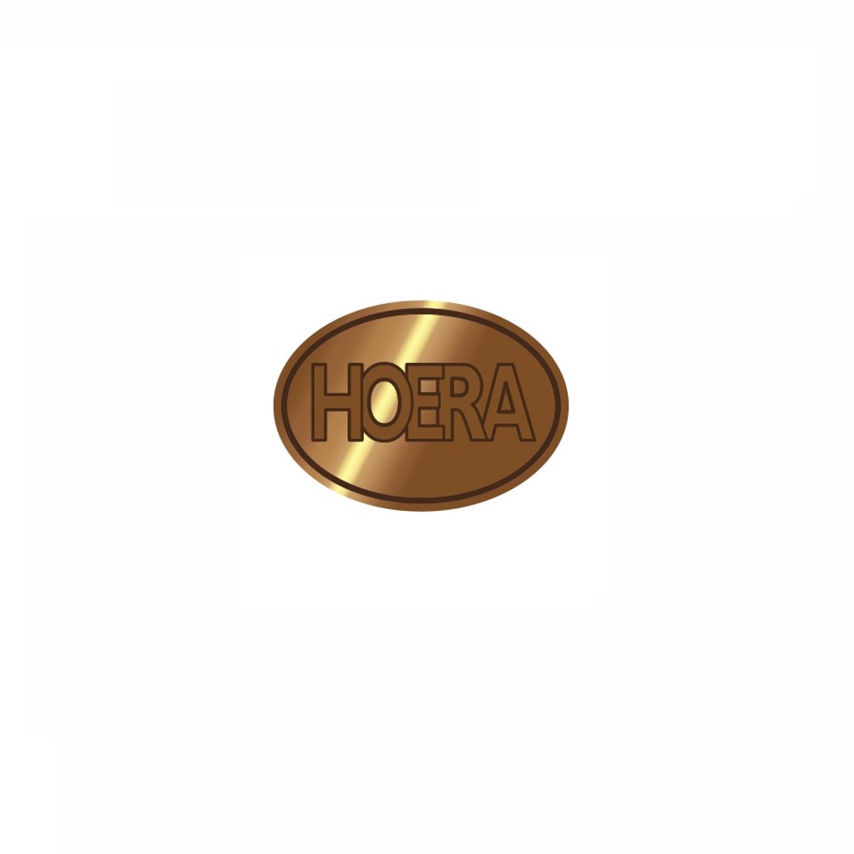 Waxzegel stempel Hoera ovaal