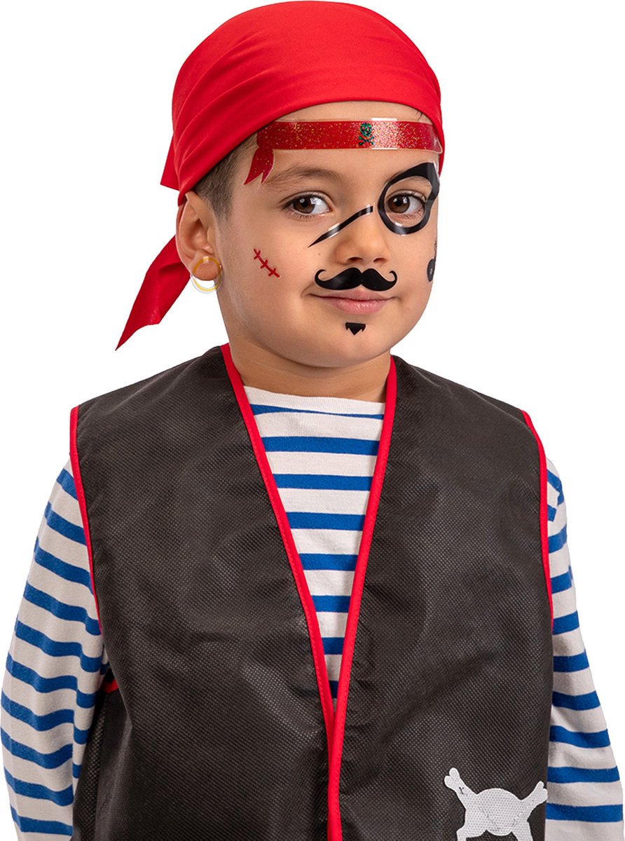 CARNIVAL TOYS - Zelfklevende piratentattoos voor kinderen