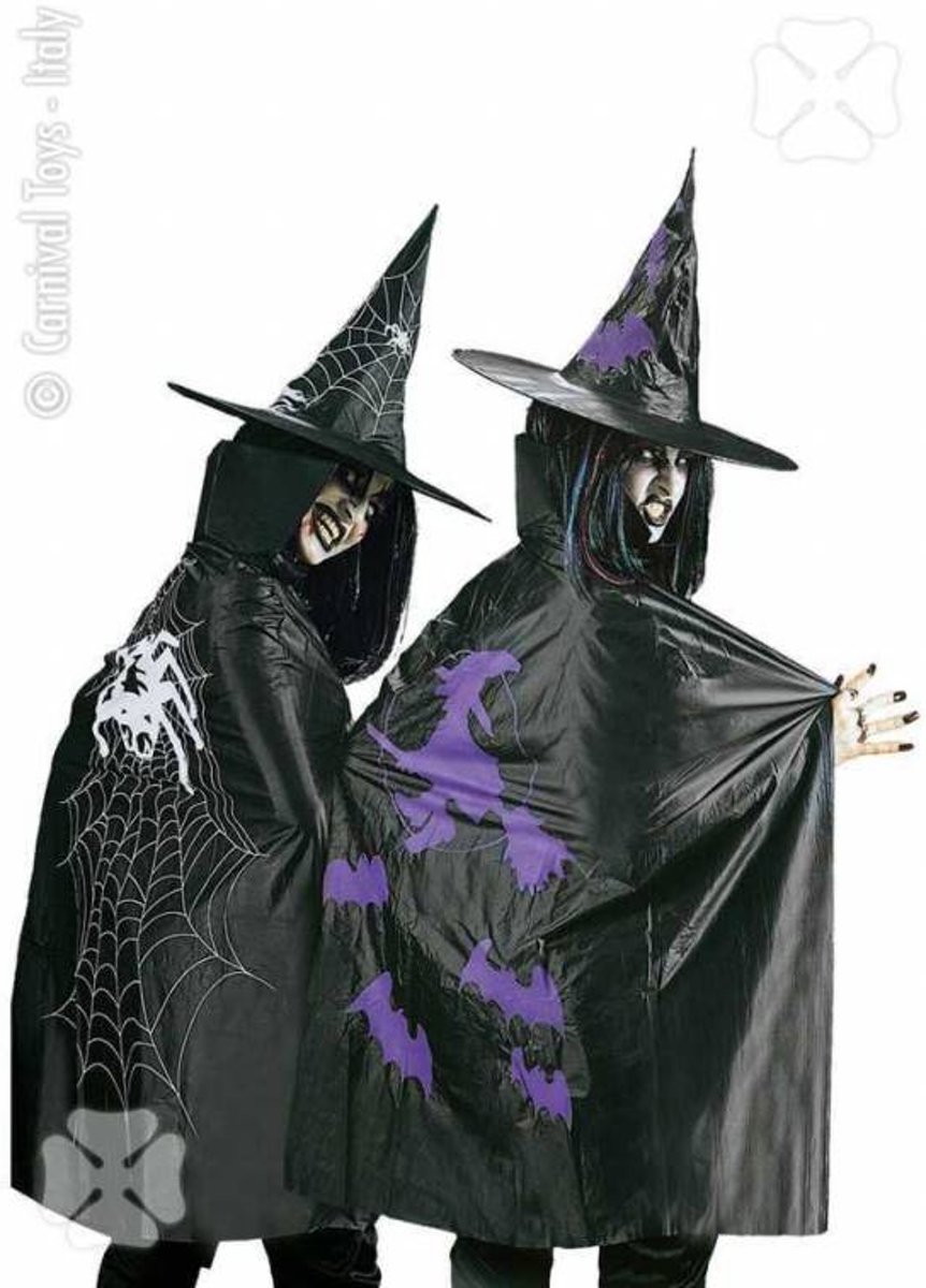 Carnival Toys - Cape & hoed - Heks - Volwassenen
