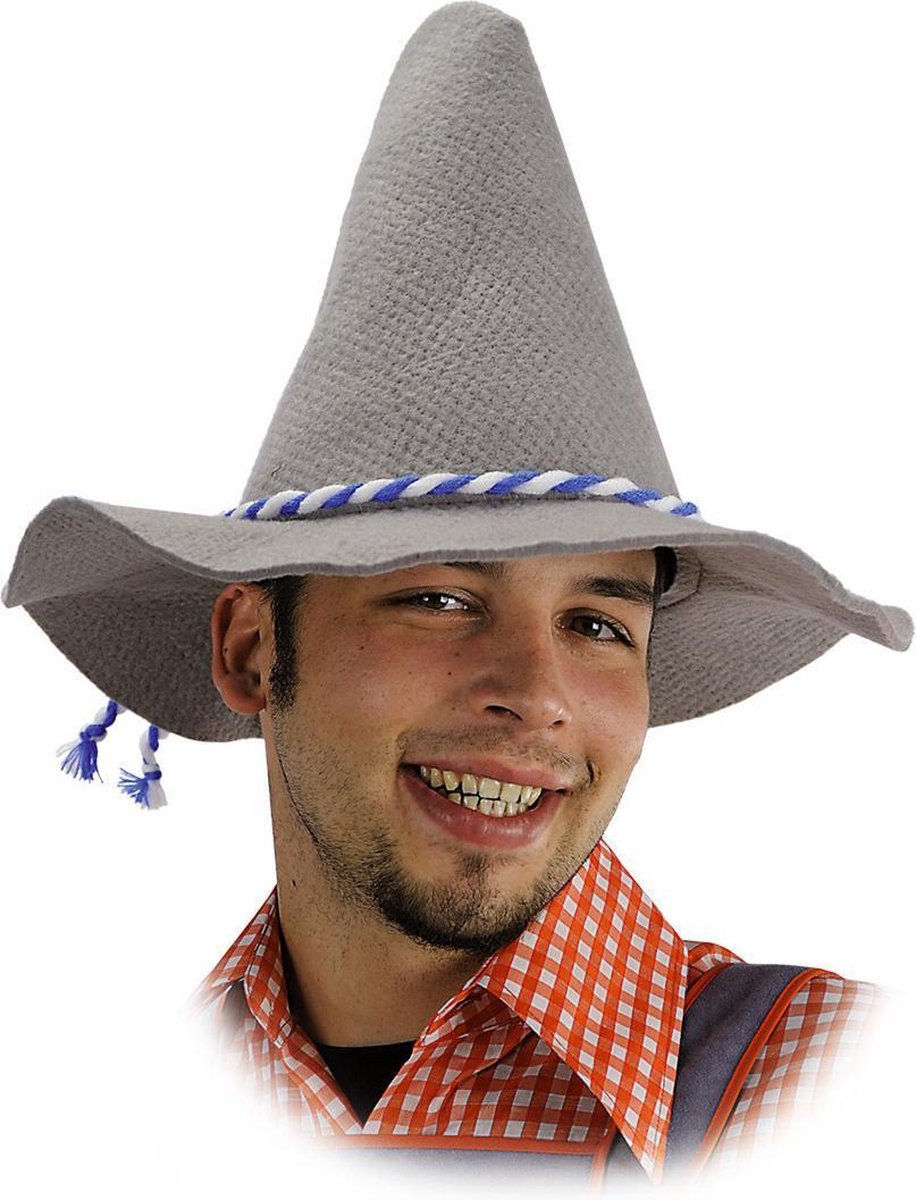 Carnival Toys Beiersehoed Vilt/touw Lichtgrijs One-size