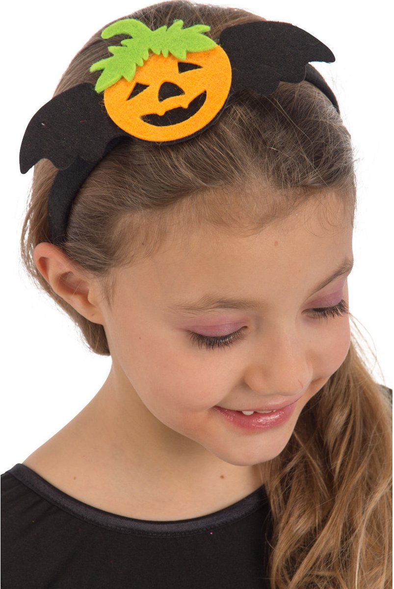   Haarband Pompoen Junior Vilt Oranje One-size