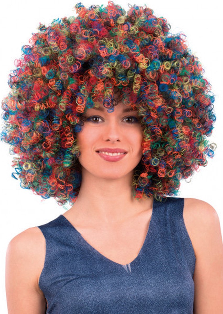 Carnival Toys Pruik Afrokrullen Polyester One-size