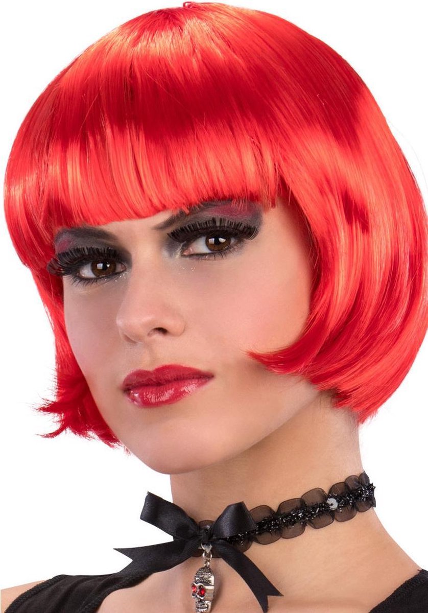Carnival Toys Pruik Lovely Dames polyester Rood One-size