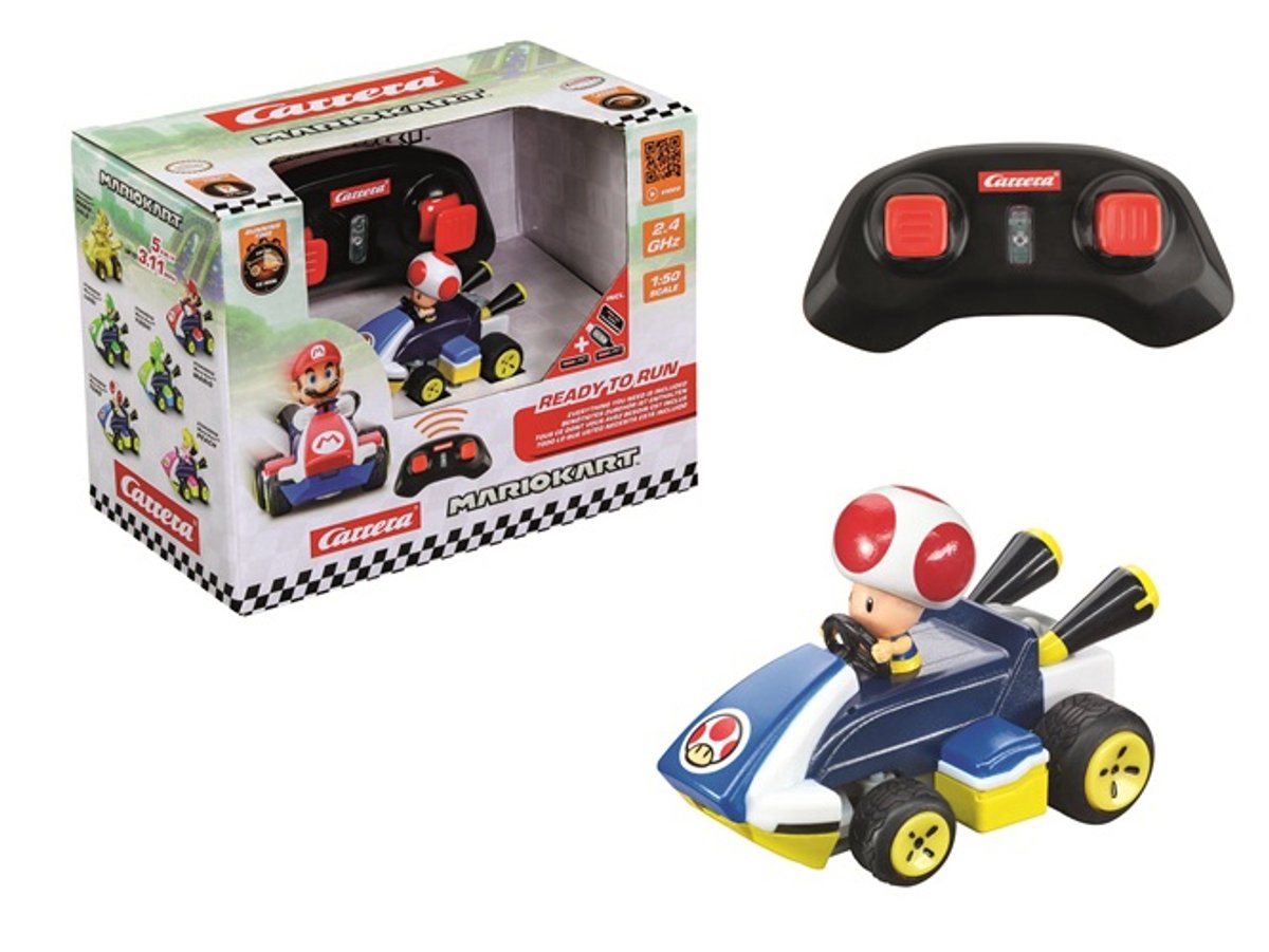   RC voertuig Auto - RC Auto Mini - Mario Kart - Toad - 6,2cm Lang - 2,4GHz RC Model Kant en Klaar -   -