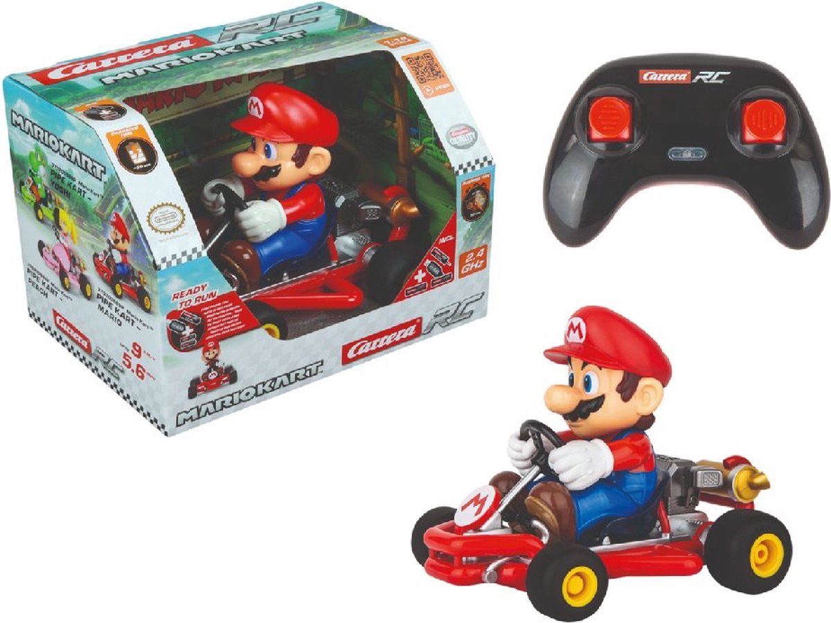   RC voertuig Auto - RC Mario Kart - Pipe Kart - Mario - 2,4GHz - Schaal 1:18