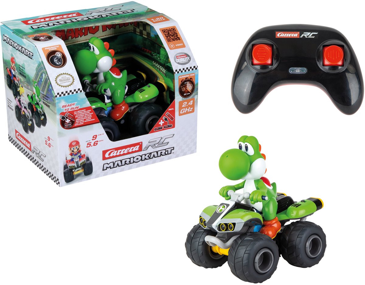   RC voertuig Auto - RC Mario Kart - Yoshi - Quad - Schaal 1:20 - 19,5cm - 2,4GHz RC Model Kant en Klaar -   -