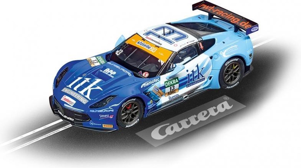 Evolution racebaanauto Chevrolet Corvette C7.R 1:32 blauw