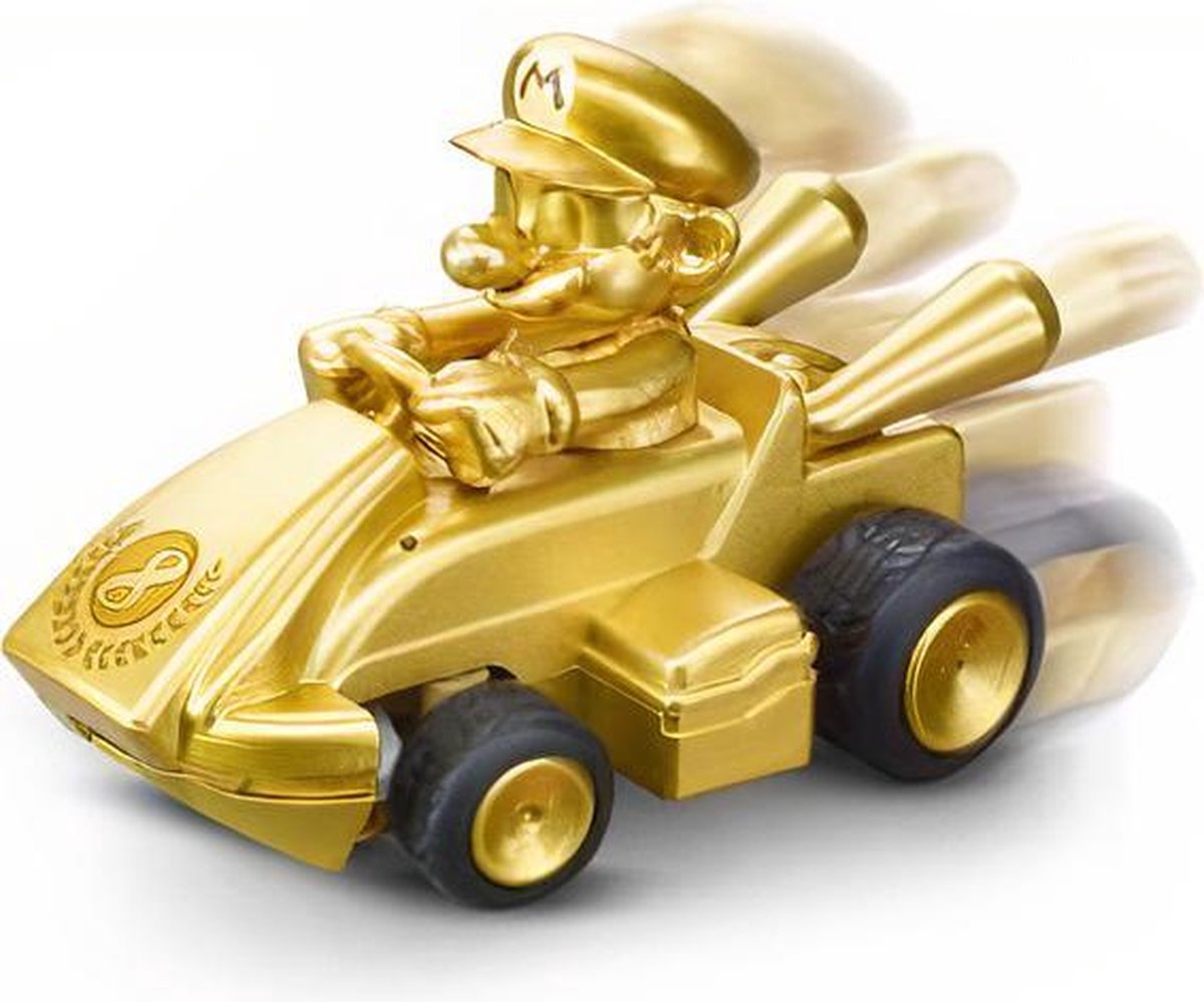 Mario Kart mini RC 2,4GHz 7 x 4,5 cm goud 11-delig