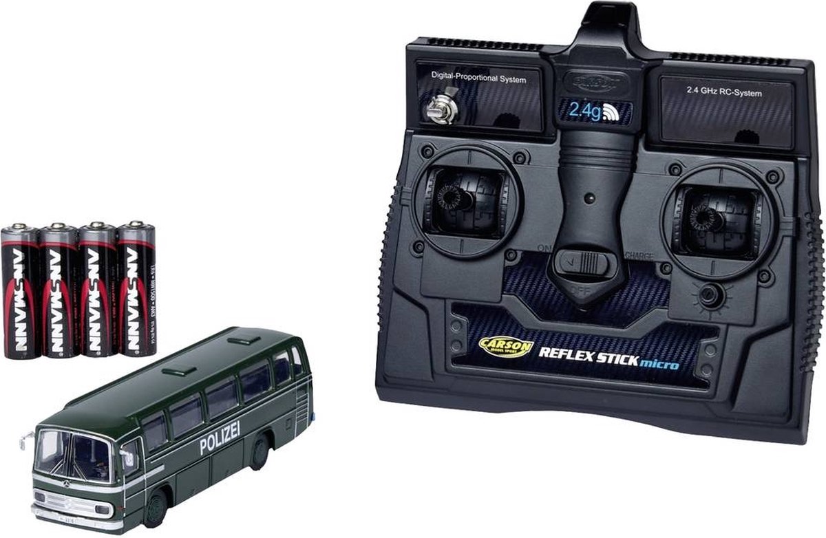 Carson Modellsport 504151 1:87 MB Bus O 302 Polizei 2.4G 100% RTR 1:87 RC auto Elektro Bus