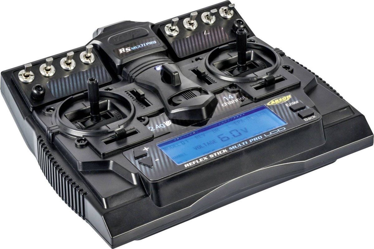 Carson Modellsport Reflex Stick Multi Pro Lcd Rc Handzender 2 4 Ghz Aantal Kanalen: 14 Incl. Ontvanger